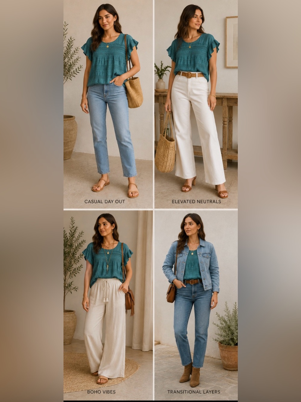 Sundance Teal Crochet Lace Pintuck Boho Gauze Blouse Petite Medium PM